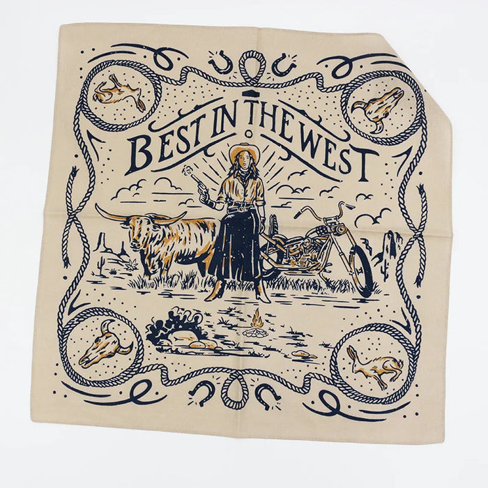 The Artisanal Cowboy Scarf Four-Season Cotton