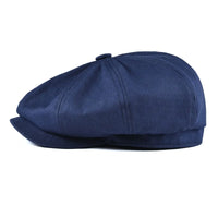 8-Panel Cotton Newsboy Cap