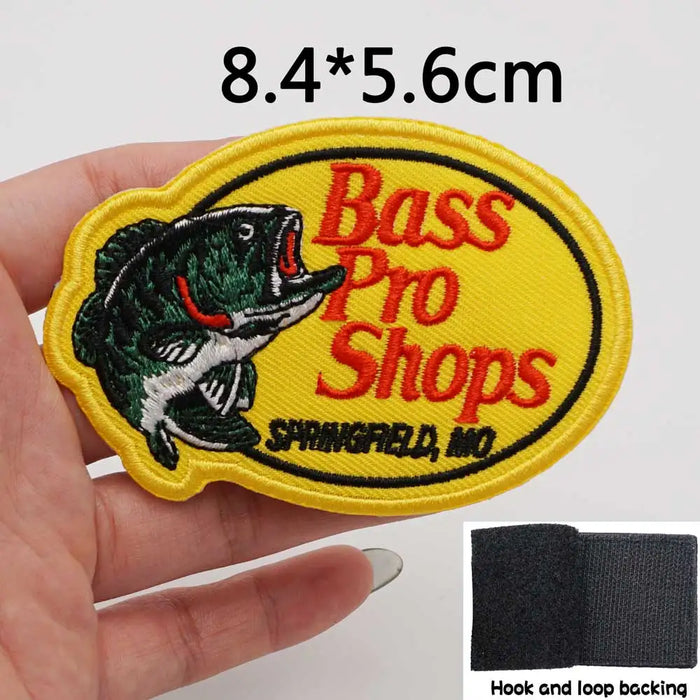 Bass pro shipping shop fishing Embroidered  Patch