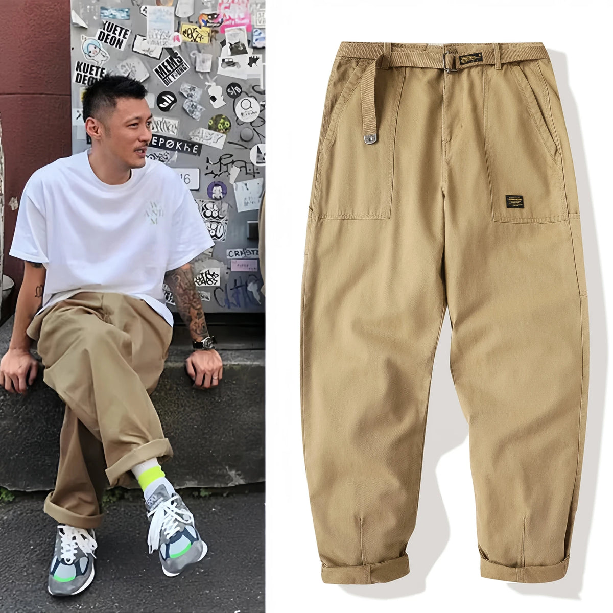 Amekaji Retro Cargo Trousers