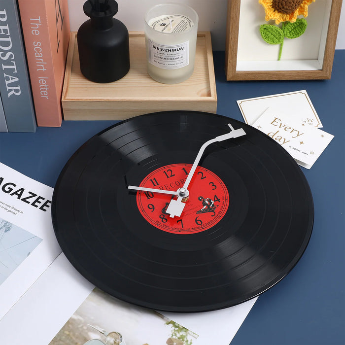 Retro Groove Vinyl Wall Clock