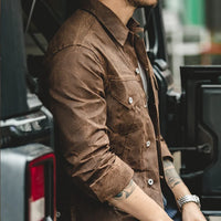 Retro Heavyweight Waxed Canvas "Gold Rush" Jacket