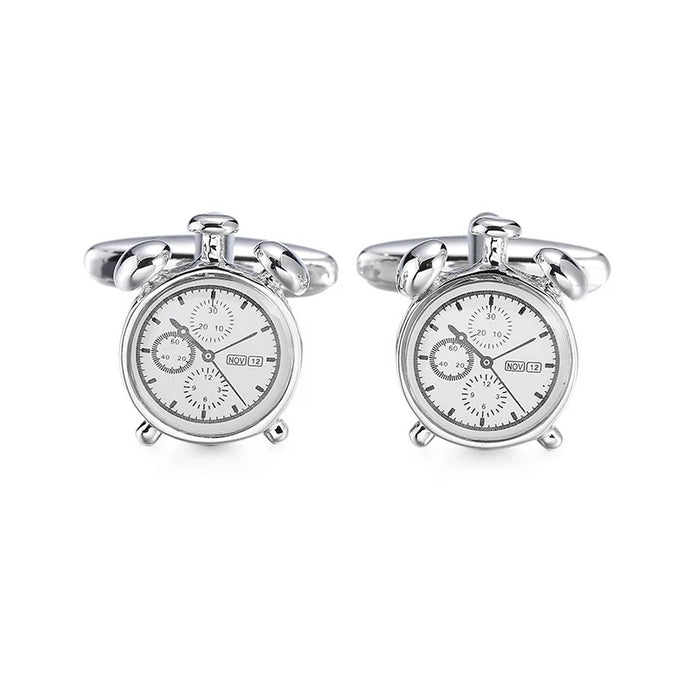 The Chronos Alarm-Clock Heritage Cufflinks