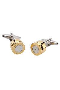 The Signature Gold-Tone 9mm Caliber Cufflinks