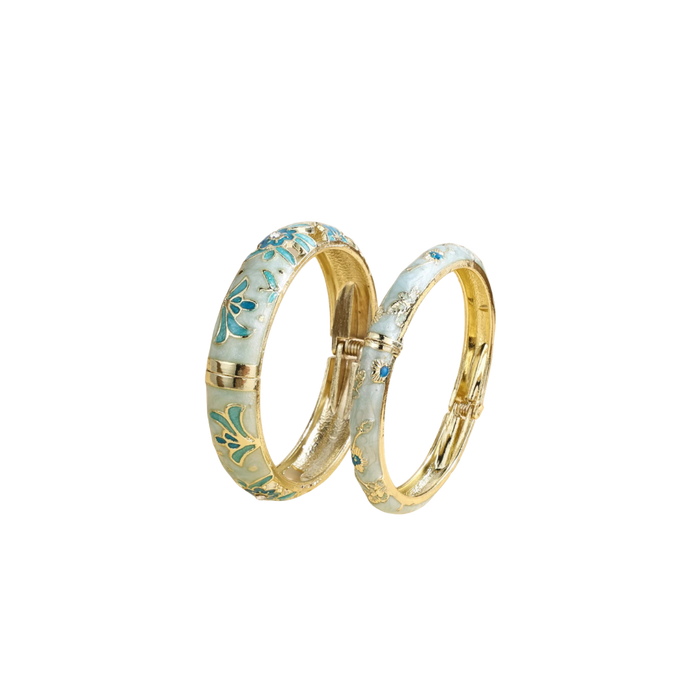 Enameled Bracelets For Women - 2 PCS