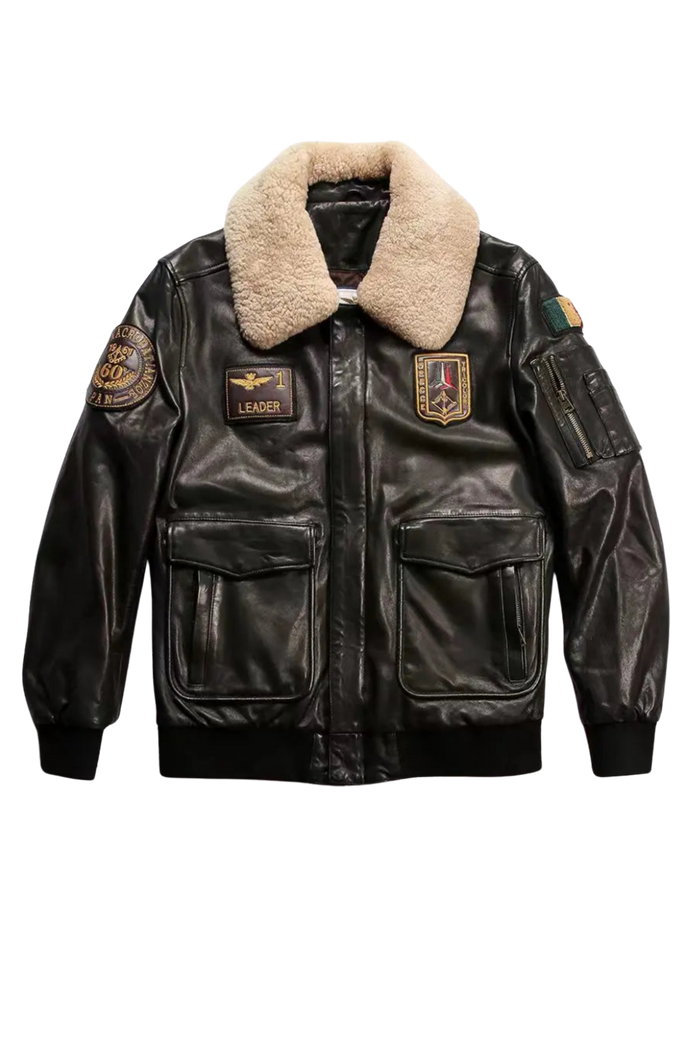 Detachable Collar Sheepskin Jacket