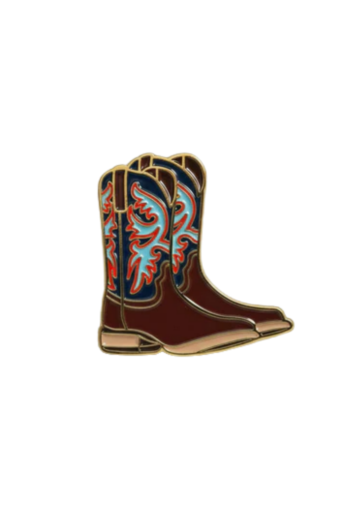 Cowboy Boots Enamel Pin