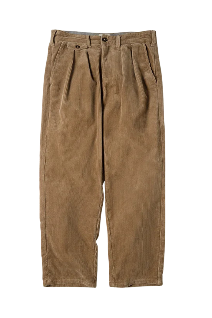 The "Heritage Wide-Leg" - Maden Striped Corduroy Trousers