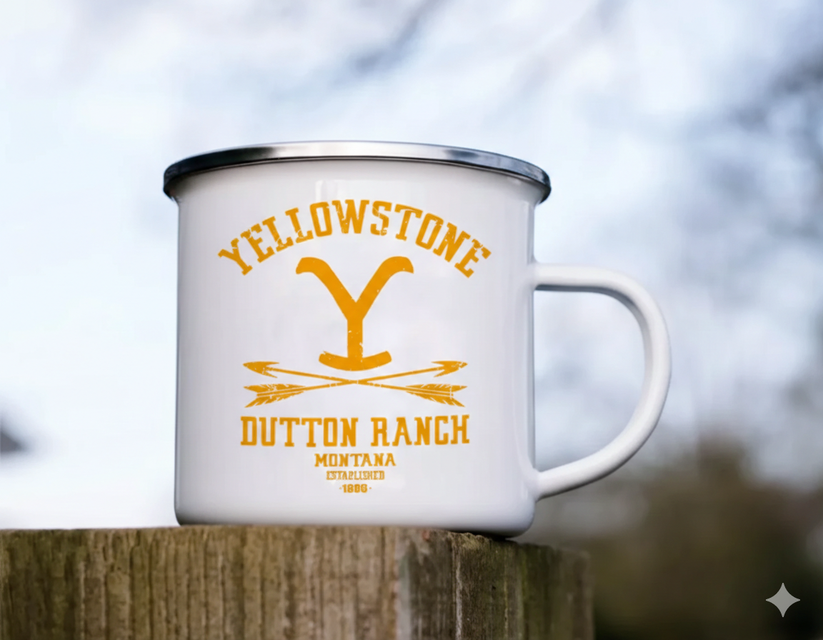 Yellowstone Enamelled cup Coffee Mug